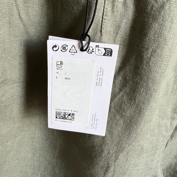 & Other Stories Tailored Wide-Leg Linen Shorts in Size 2 - Picture 8 of 9